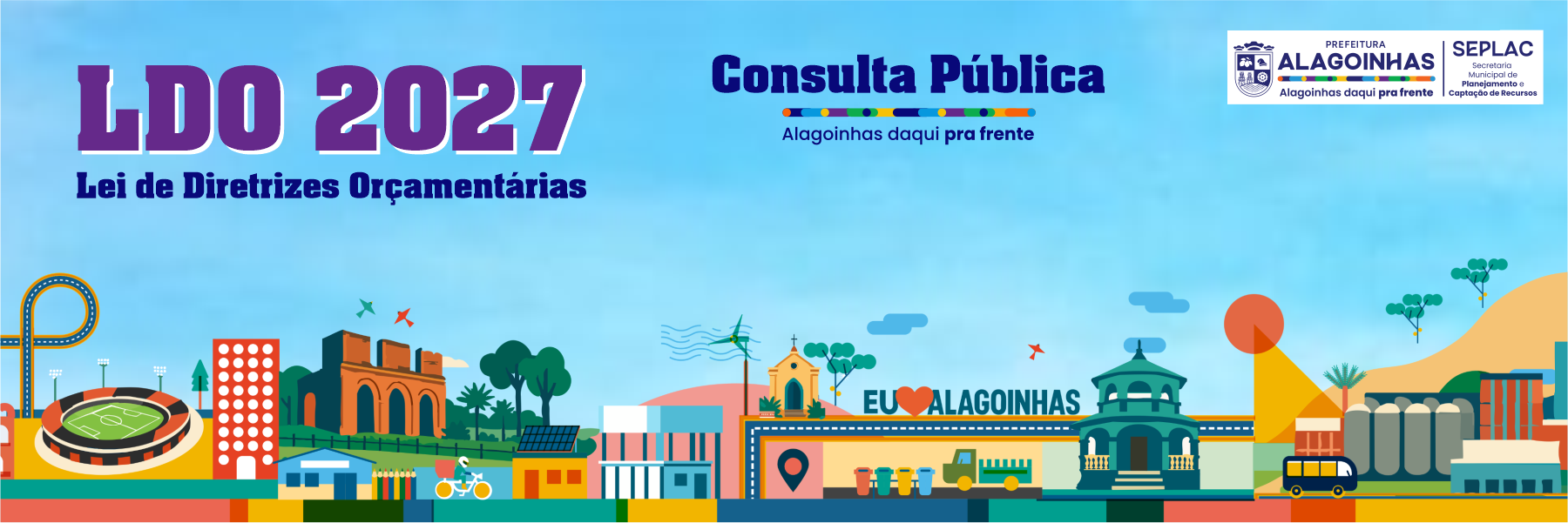 Banner Consulta Pública LDO 2027 - Prefeitura de Alagoinhas
