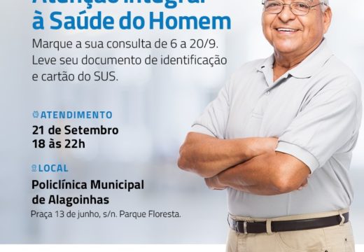 SESAU realiza marcações para atendimento especial para homens, até amanhã (quarta-feira)