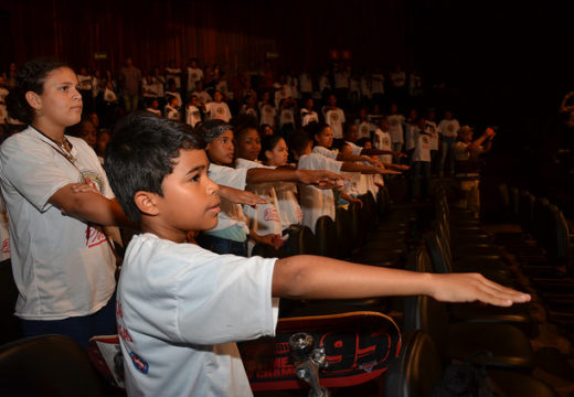 “Aqui está o melhor PROERD da Bahia”, diz coordenador estadual do programa durante formatura, no Centro de Cultura