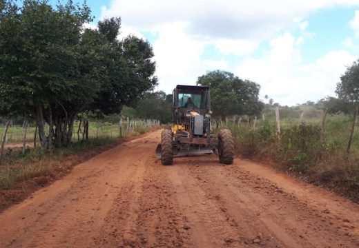 Ação contínua nas estradas rurais: Prefeitura realiza intervenção em Riacho da Guia e contabiliza mais de 45km de vias recuperadas desde o início da gestão