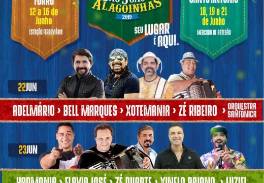 São João de Alagoinhas começa nesta quarta-feira (12) e terá festa para todos os gostos; Confira a grade final de atrações:   