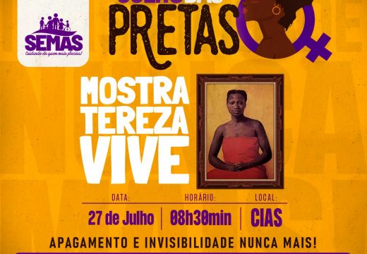 Nesta quarta-feira (27), a Prefeitura de Alagoinhas realiza cerimônia festiva com a Mostra Tereza Vive