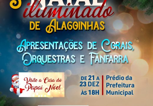 5° Natal Iluminado de Alagoinhas começa nesta quarta-feira (21) no estacionamento da Prefeitura