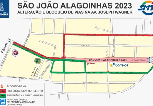 SMTT faz alteração no trânsito da Joseph Wagner para realização do Circuito Oficial do São João 2023