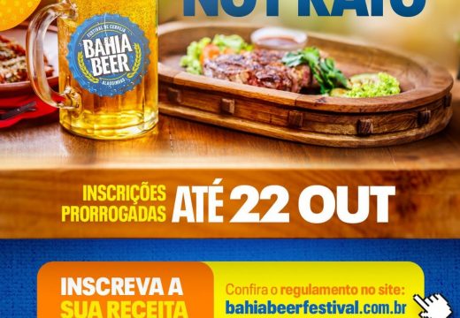 Bahia Beer – Inscrições para o concurso Cerveja no Prato vão até 22 de outubro