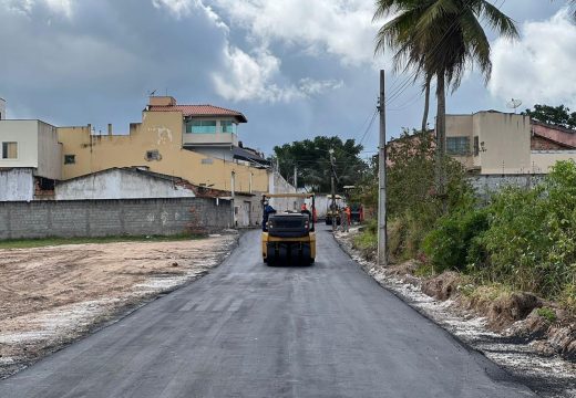 Alagoinhas+: ruas do Parque da Jaqueira são pavimentadas pelo programa de obras da Prefeitura