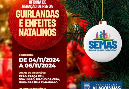 Semas oferece oficinas de guirlandas e enfeites natalinos