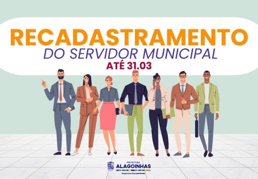 Servidores municipais precisam fazer recadastramento funcional digital